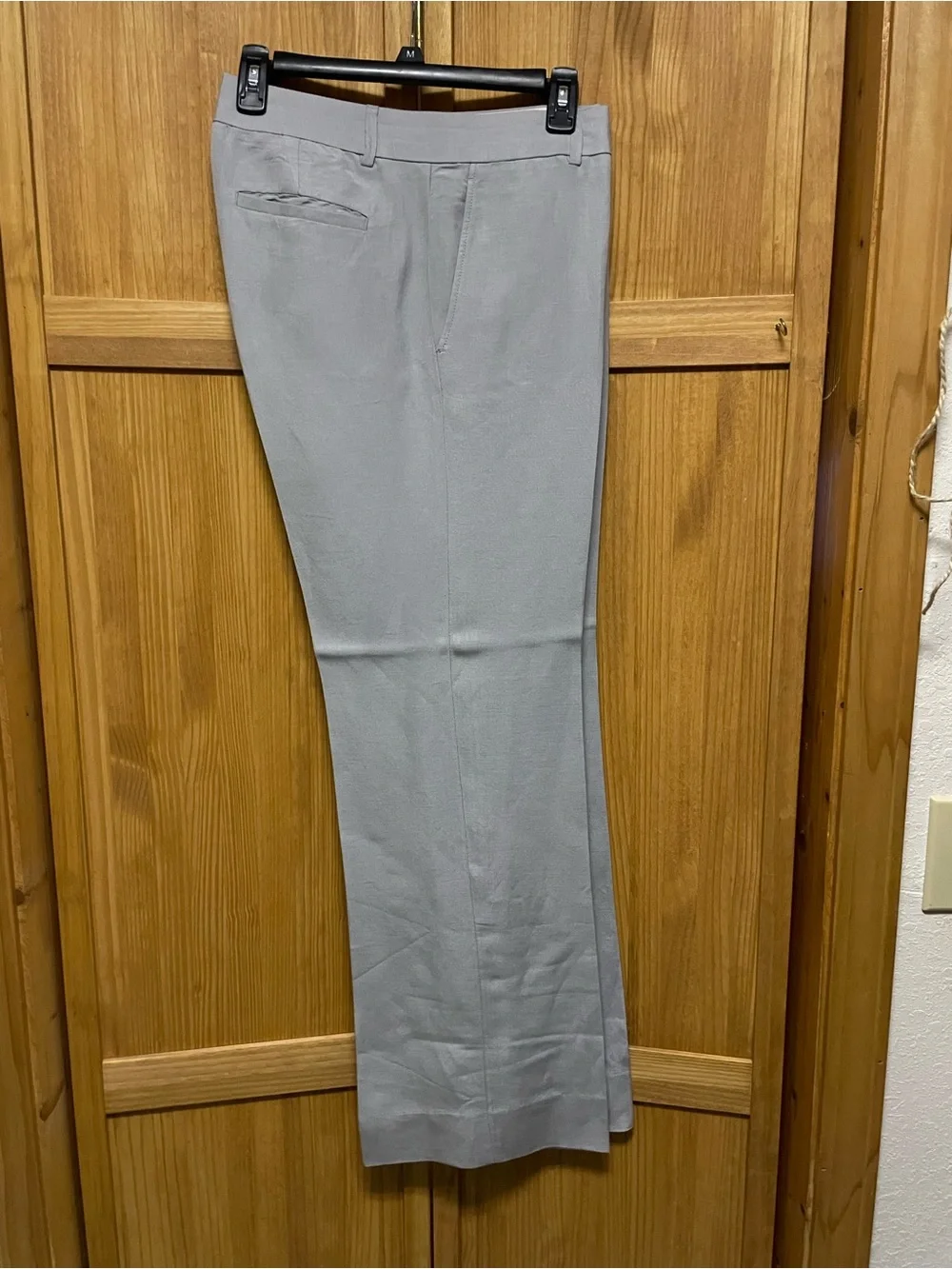Banana Republic Women’s Light Gray Linen Blend Trouser Pants